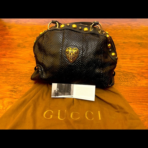 Gucci Python Black Babouska Handbag- Limited Edition - Picture 4 of 9